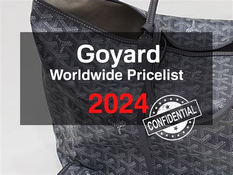 goyard petit flot price 2024|Goyard bag price list.